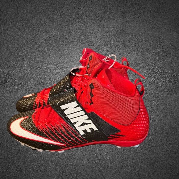 Nike Lunarbeast Strike Pro TD Mens 13 Football Cleats Red Black 847554-230 - Picture 3 of 16